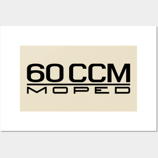 60cc moped emblem (black) Posters and Art